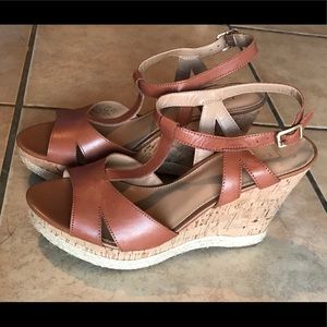 Brown Franco Sarto Wedges
